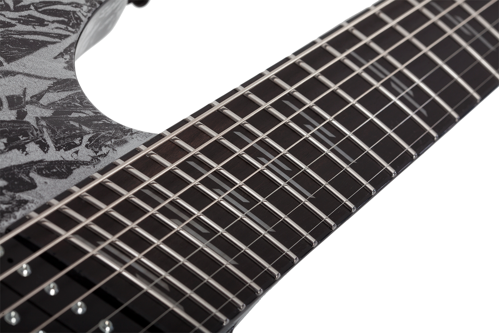 Schecter C7 Multiscale 7c Baryton 2h Ht Eb - Silver Mountain - Multi-Scale Guitar - Variation 7