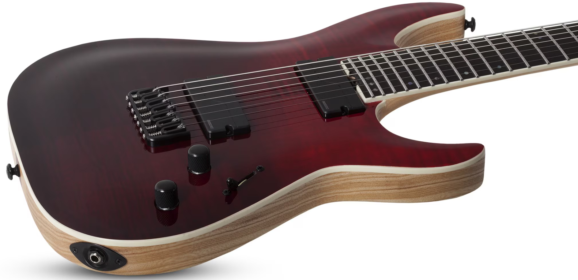 Schecter C7 Sls Elite 7c Baryton 2h Fishman Fluence Ht Eb - Blood Burst - Guitarra eléctrica barítono - Variation 1