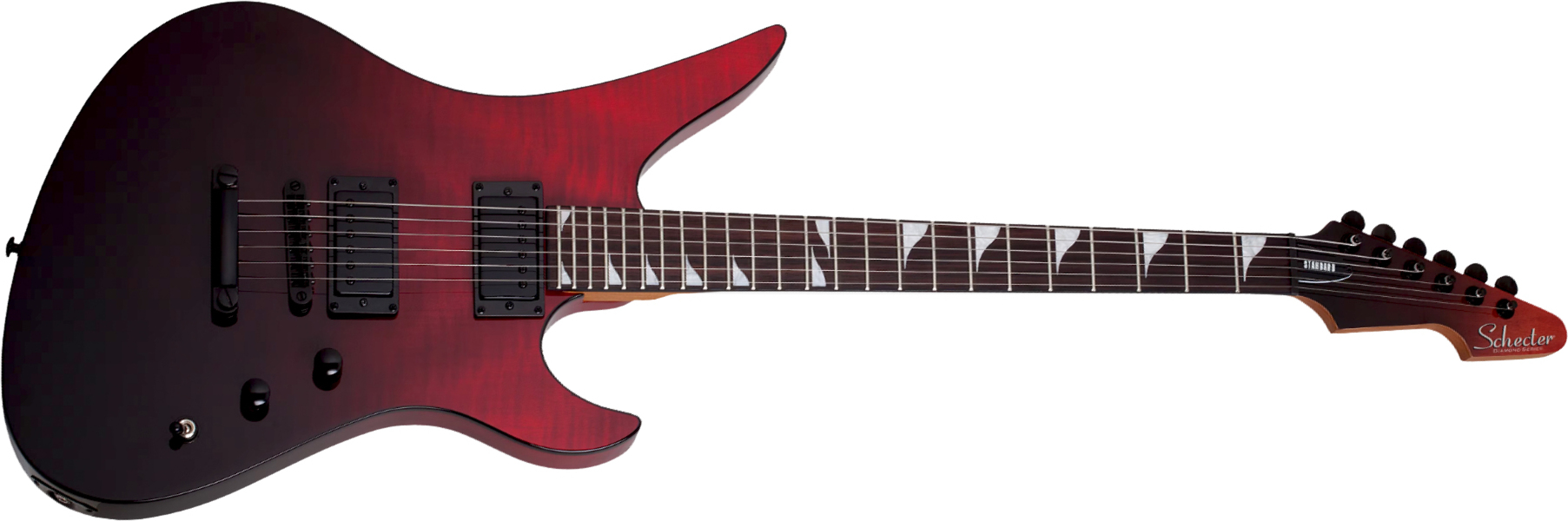 Schecter Avenger Standard 2h Ht Rw - Blood Burst - Guitarra electrica metalica - Main picture