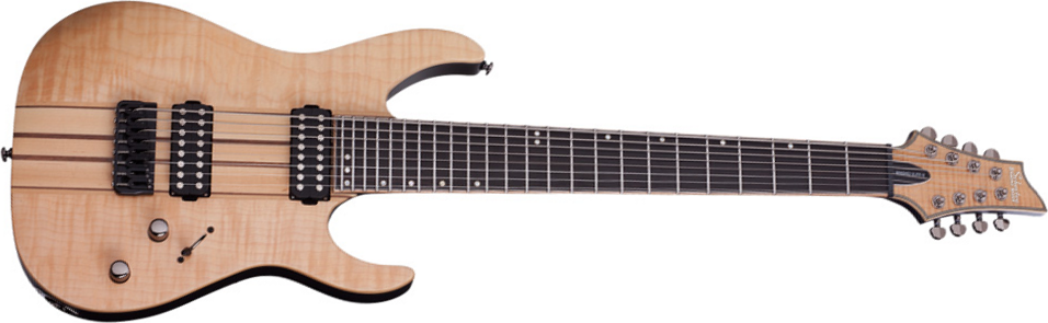 Schecter Banshee Elite-8 Hh Ht - Gloss Natural - Guitarra eléctrica barítono - Main picture