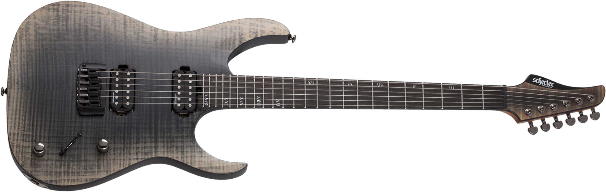 Schecter Banshee Mach-6 2h Lundgren Ht Eb - Fallout Burst - Guitarra eléctrica con forma de str. - Main picture