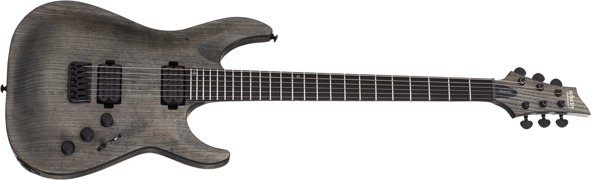 Schecter C-1 Ex Apocalypse Baryton 2h Ht Eb - Rusty Grey - Guitarra eléctrica barítono - Main picture