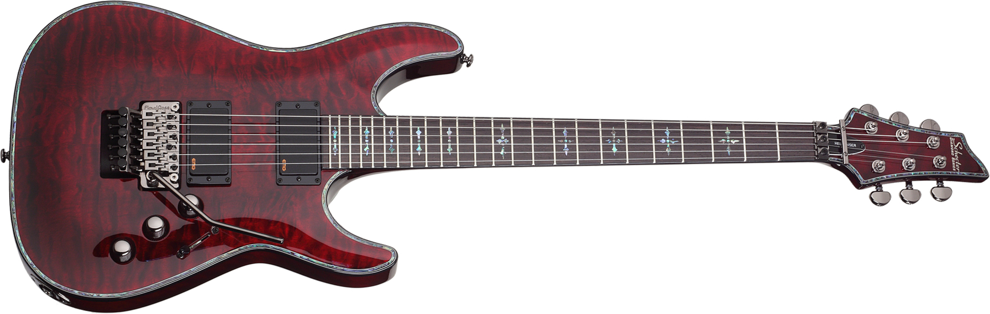 Schecter C-1 Fr Hellraiser 2h Emg Rw - Black Cherry - Guitarra eléctrica con forma de str. - Main picture