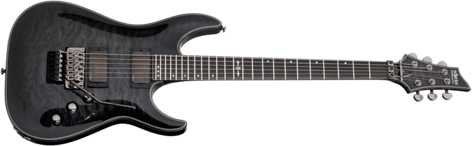Schecter C-1 Fr Hellraiser Hybrid 2h Emg Eb - Trans. Black Burst - Guitarra eléctrica con forma de str. - Main picture
