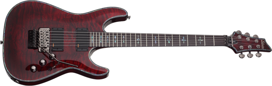 Schecter C-1 Fr S Hellraiser 2h Emg Sustainiac Rw - Black Cherry - Guitarra eléctrica con forma de str. - Main picture