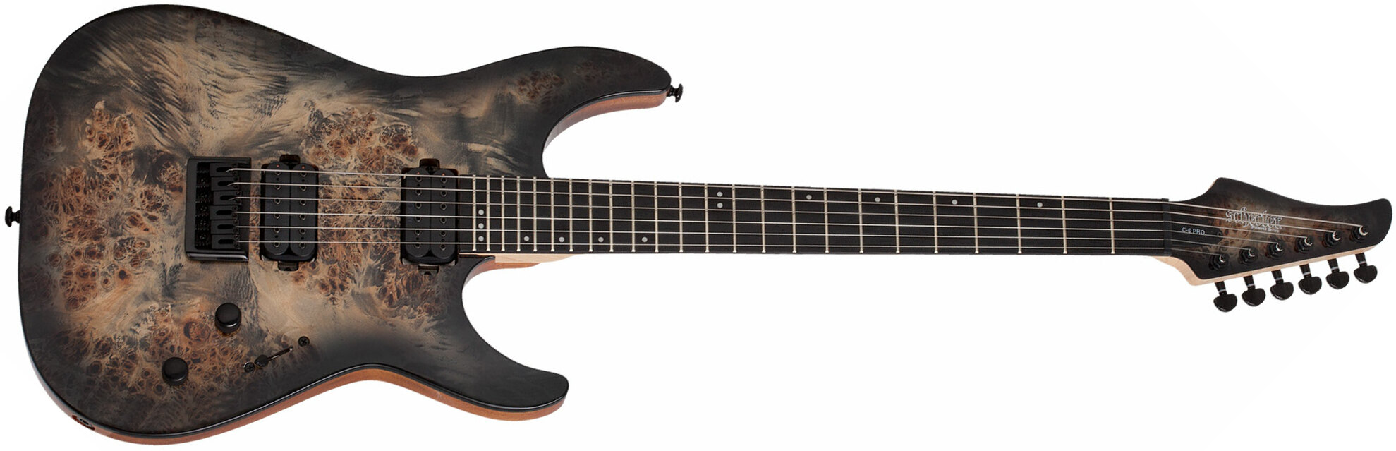 Schecter C-6 Pro 2h Ht Wen - Charcoal Burst - Guitarra eléctrica de doble corte - Main picture