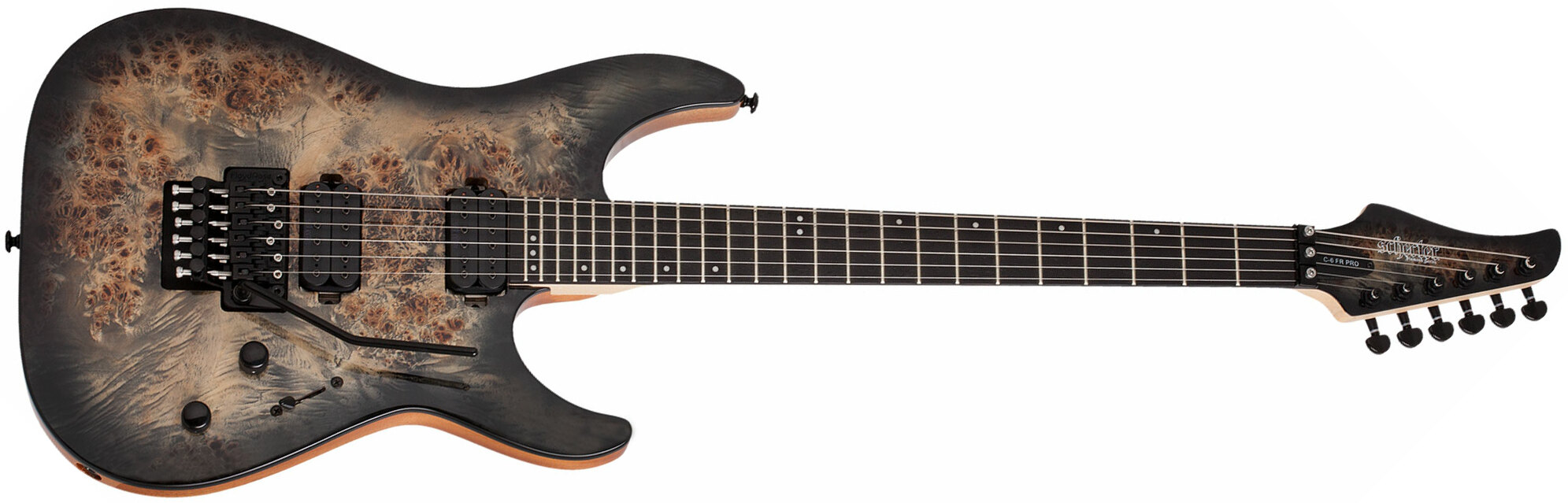 Schecter C-6 Pro Fr 2h Wen - Charcoal Burst - Guitarra eléctrica de doble corte - Main picture