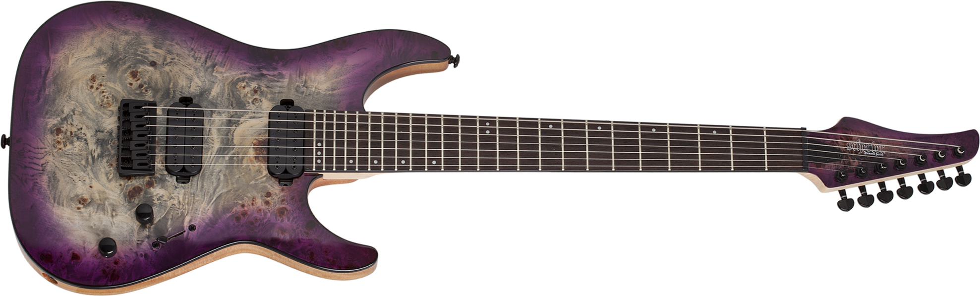 Schecter C-7 Pro 7c 2h Ht Wen - Aurora Burst - Guitarra eléctrica de 7 cuerdas - Main picture