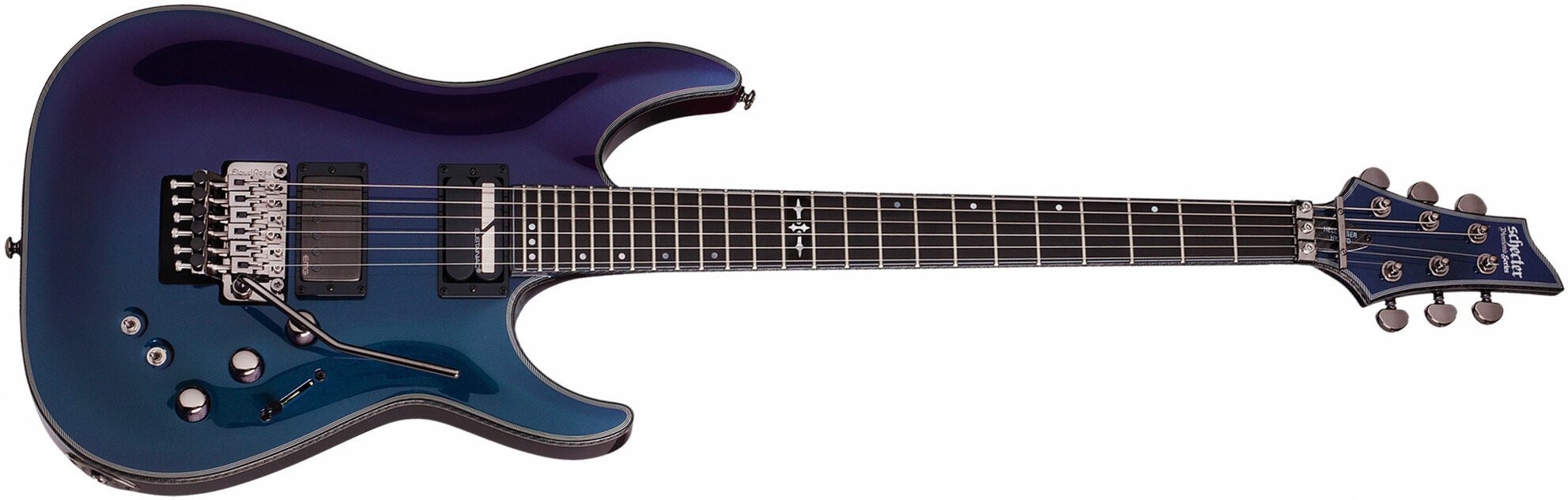 Schecter Hellraiser Hybrid C-1 Frs 2h Emg Sustainiac Eb - Ultra Violet - Guitarra eléctrica con forma de str. - Main picture