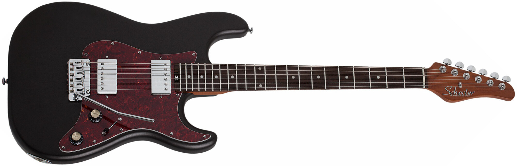 Schecter Jack Fowler Traditional Signature 2h Trem Eb - Black Pearl - Guitarra eléctrica con forma de str. - Main picture