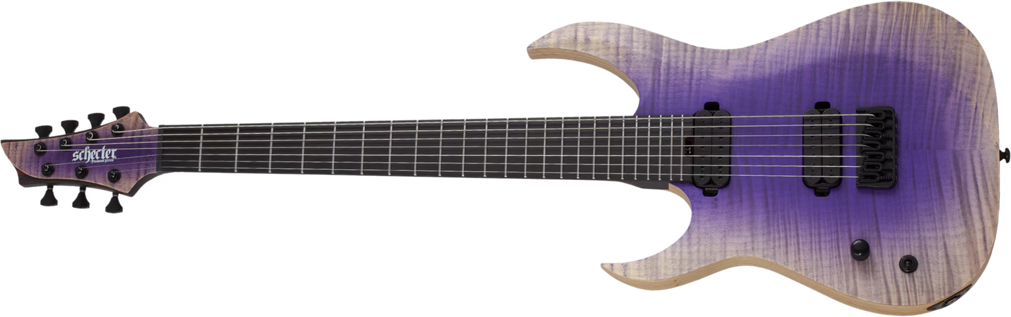 Schecter John Browne Tao-7 Signature Baryton Gaucher 2h Ht Eb - Ozone Burst - Guitarra eléctrica barítono - Main picture