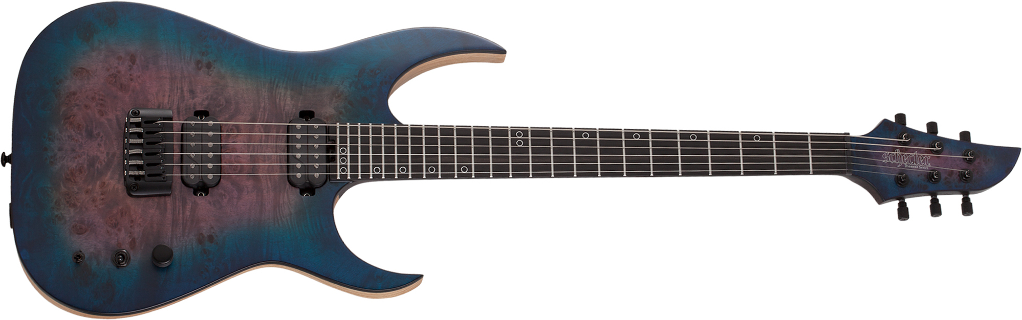 Schecter Keith Merrow Km-6 Mk-iii Artist Signature 2h Ht Eb - Blue Crimson - Guitarra eléctrica de doble corte - Main picture