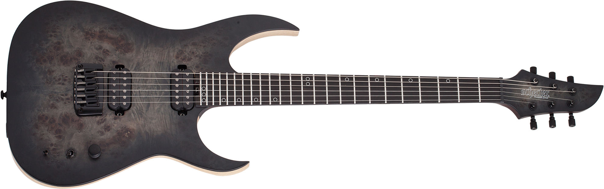 Schecter Keith Merrow Km-6 Mk-iii Artist Signature 2h Ht Eb - Trans Black Burst - Guitarra eléctrica de doble corte - Main picture