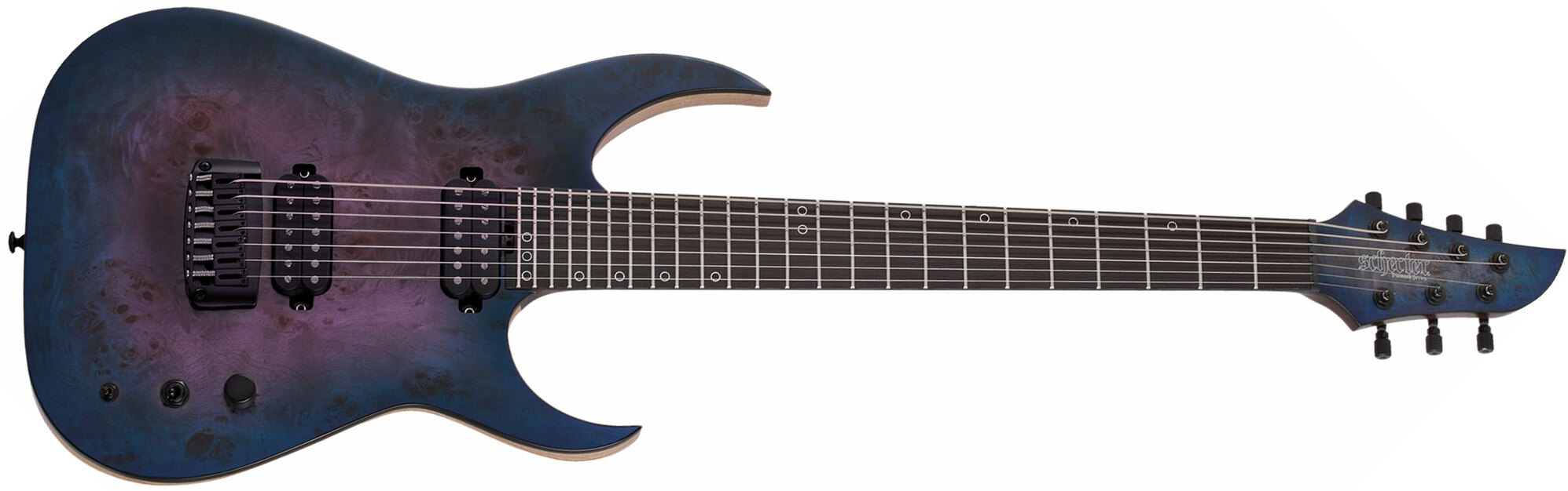 Schecter Keith Merrow Km-7 Mk-iii Artist Signature 7c 2h Ht Eb - Blue Crimson - Guitarra eléctrica de 7 cuerdas - Main picture