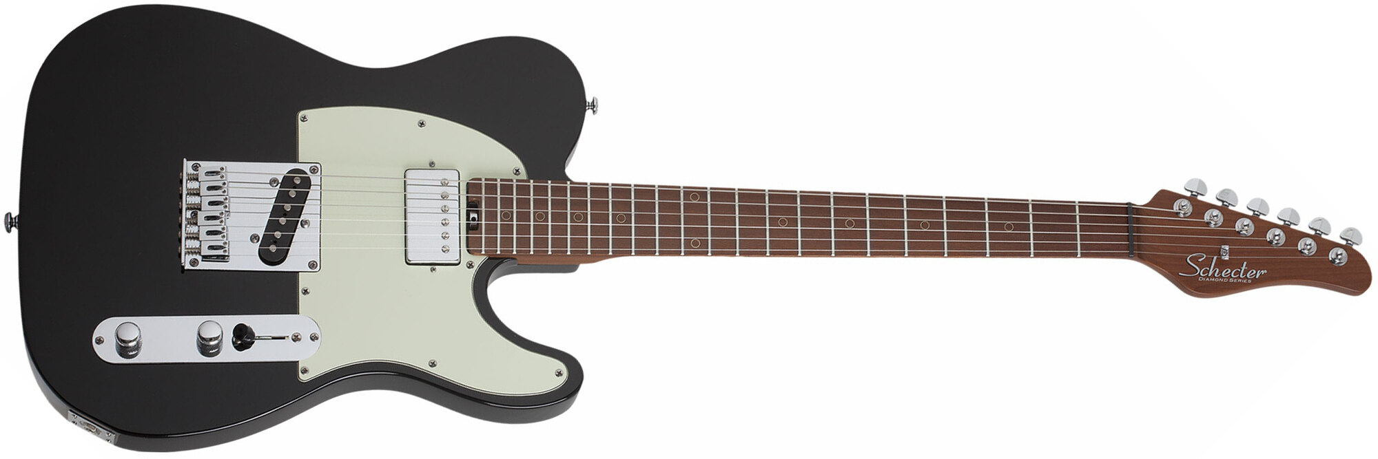 Schecter Nick Johnston Pt Signature Sh Ht Mn - Atomic Ink - Guitarra eléctrica con forma de tel - Main picture