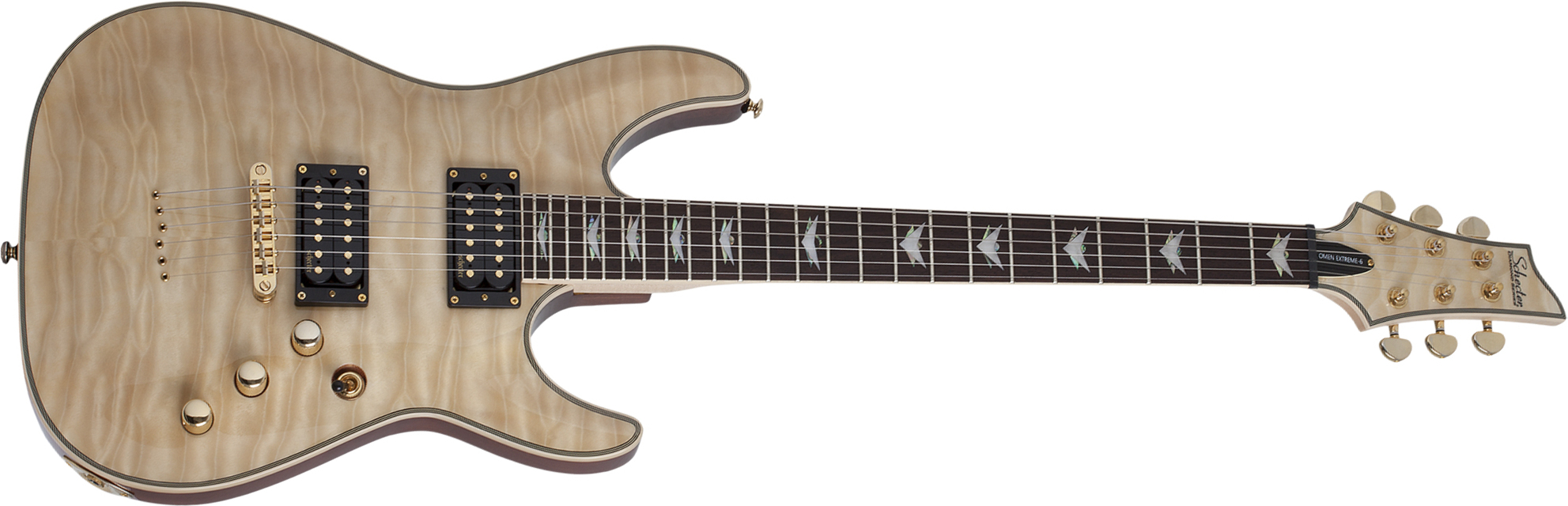 Schecter Omen Extreme-6 2h  Ht Rw - Gloss Natural - Guitarra eléctrica con forma de str. - Main picture