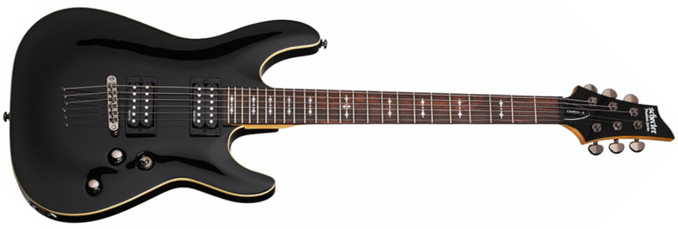 Schecter Omen Extreme-6 2h Ht Rw - See-thru Black - Guitarra eléctrica con forma de str. - Main picture