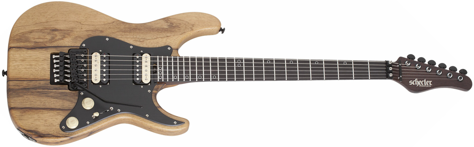 Schecter Sun Valley Super Shredder Exotic Black Limba 2h Fr Eb - Natural - Guitarra electrica metalica - Main picture