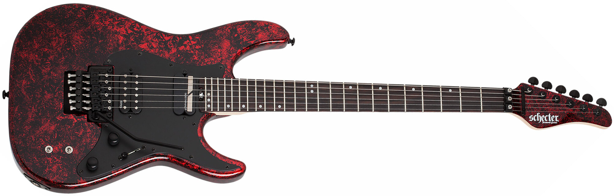 Schecter Sun Valley Super Shredder Fr S 2h Emg Sustainiac Eb - Red Reign - Guitarra electrica metalica - Main picture