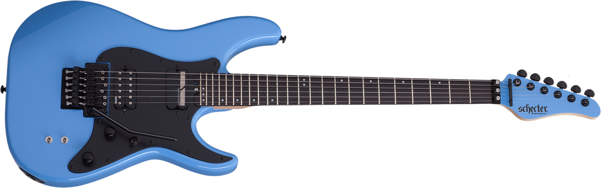 Schecter Sun Valley Super Shredder Fr S 2h Sustainiac Eb - Riviera Blue - Guitarra electrica metalica - Main picture