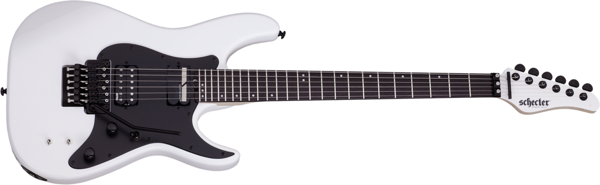 Schecter Sun Valley Super Shredder Fr S 2h Sustainiac Eb - White - Guitarra eléctrica con forma de str. - Main picture