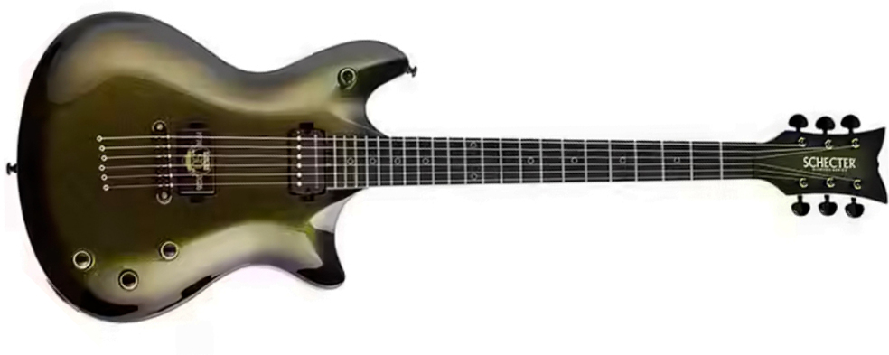 Schecter Tempest 50th Ann. 2h Ht Eb - 50th Gold Burst - Guitarra electrica metalica - Main picture