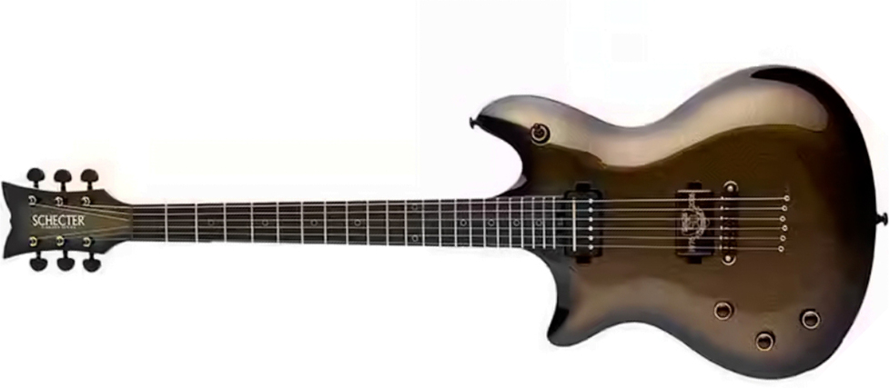 Schecter Tempest 50th Ann. Lh Gaucher 2h Ht Eb - 50th Gold Burst - Guitarra electrica metalica - Main picture
