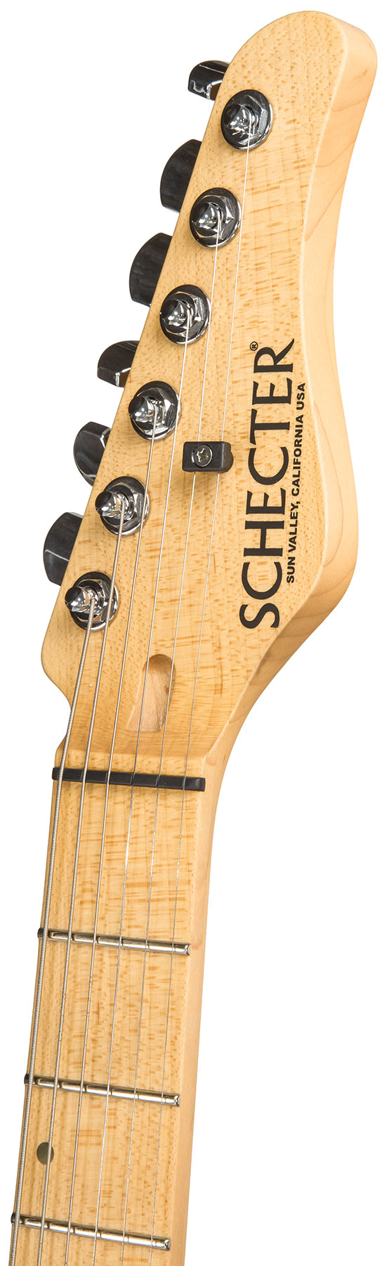 Schecter Custom Shop Sunset Usa Hss Trem Mn #1409001 - Trans Sky Blue - Guitarra eléctrica con forma de str. - Variation 2