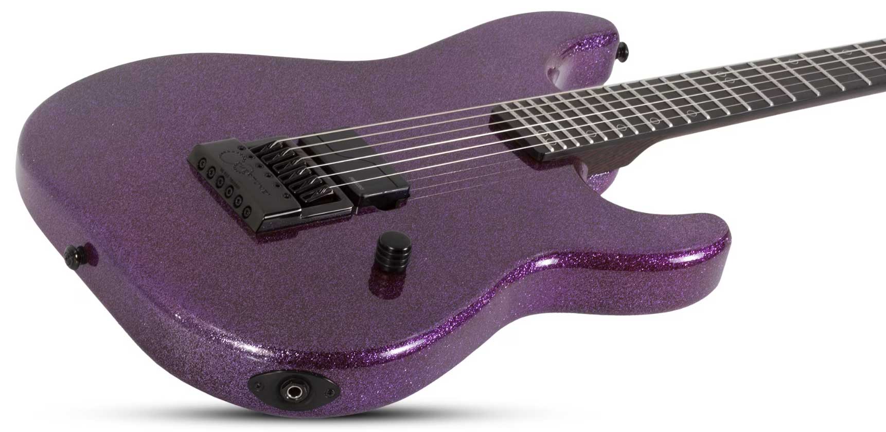 Schecter Daniel Haniss Danskimo 6 Signature 1h Fishman Fluence Ht Eb - Purple Sparkle - Guitarra eléctrica con forma de str. - Variation 1