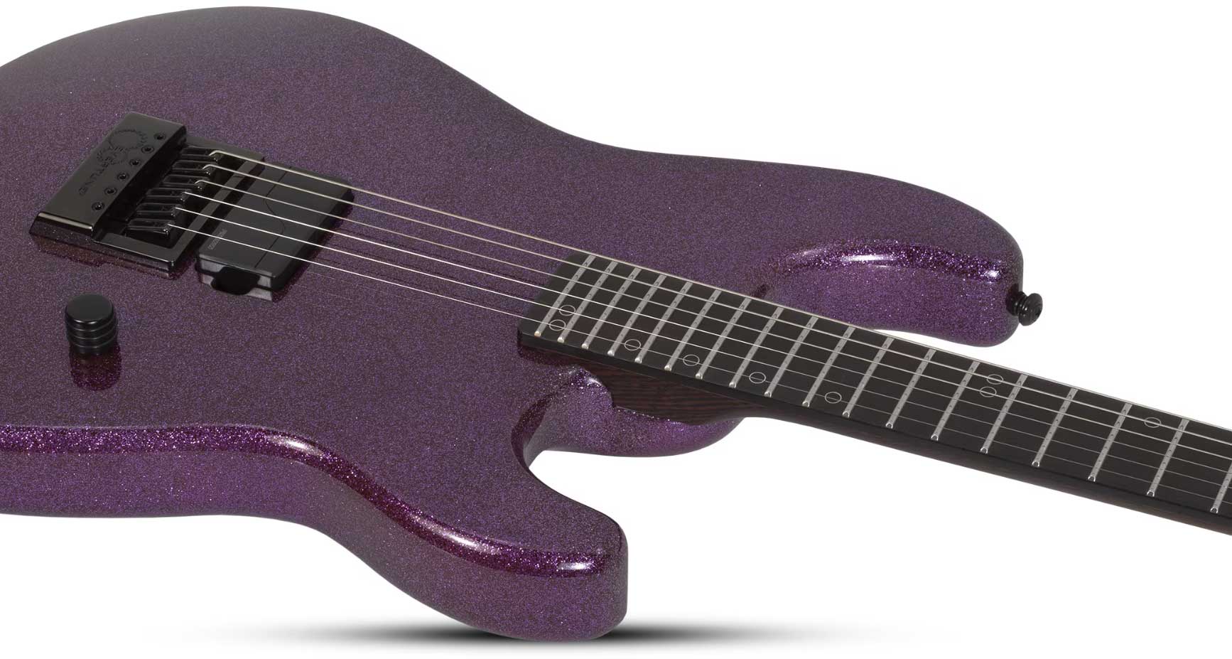 Schecter Daniel Haniss Danskimo 6 Signature 1h Fishman Fluence Ht Eb - Purple Sparkle - Guitarra eléctrica con forma de str. - Variation 2