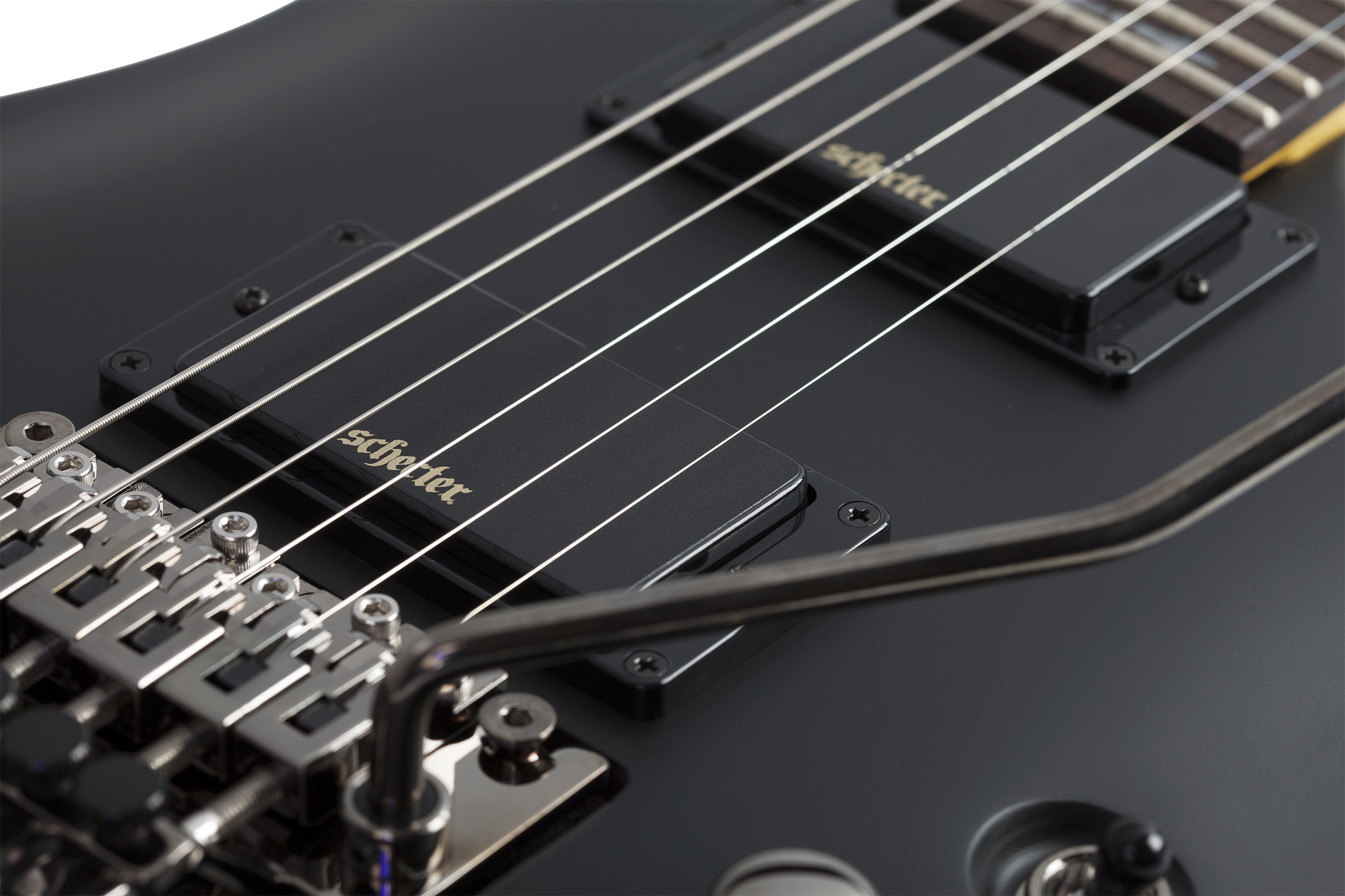 Schecter Demon-6 Fr 2h Rw - Aged Black Satin - Guitarra eléctrica con forma de str. - Variation 2