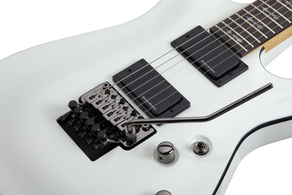 Schecter Demon-6 Fr 2h Rw - Vintage White - Guitarra eléctrica con forma de str. - Variation 2