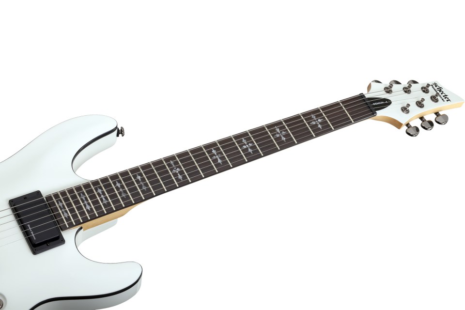 Schecter Demon-6 2h Ht Rw - Vintage White - Guitarra eléctrica con forma de str. - Variation 3