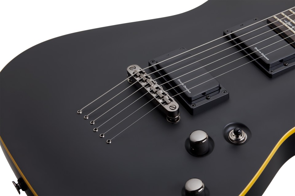 Schecter Demon-6 2h Ht Rw - Aged Black Satin - Guitarra eléctrica con forma de str. - Variation 3