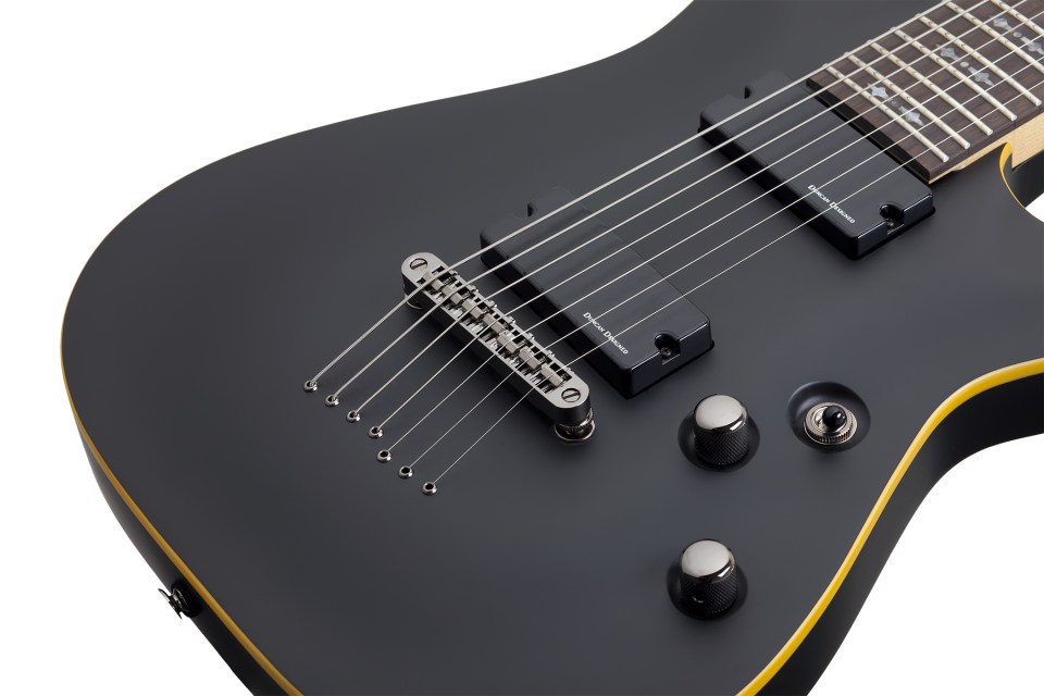 Schecter Demon-7 7c 2h Ht Wen - Aged Black Satin - Guitarra eléctrica de 7 cuerdas - Variation 3