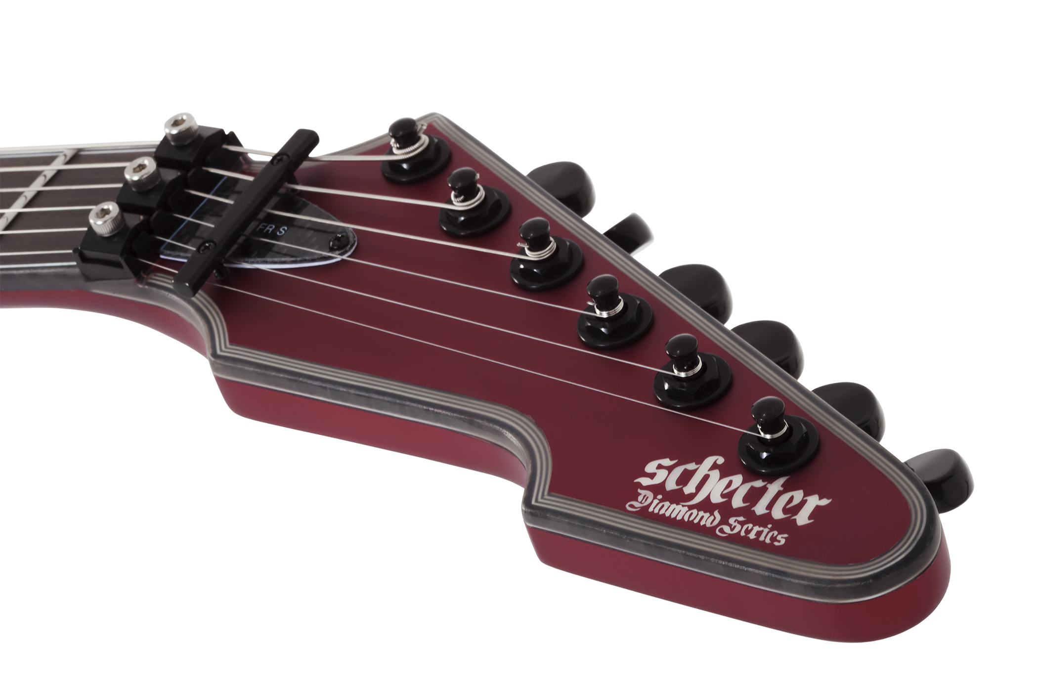 Schecter E-1 Fr S Special Edition 2h Sustainiac Fr Eb - Satin Candy Apple Red - Guitarra electrica metalica - Variation 5