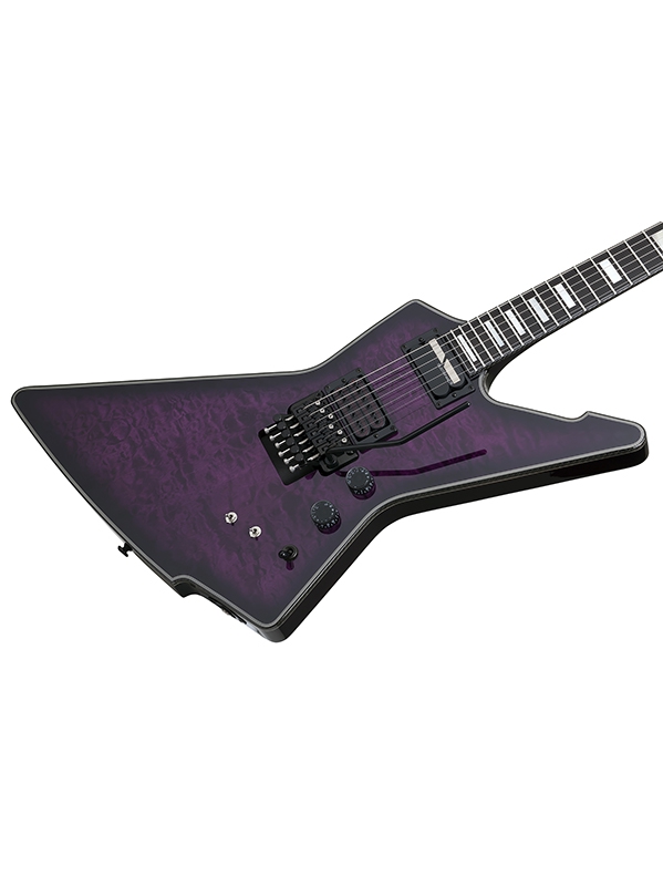 Schecter E-1 Fr S Special Edition 2h Sustainiac Fr Eb - Trans Purple Burst - Guitarra electrica metalica - Variation 1