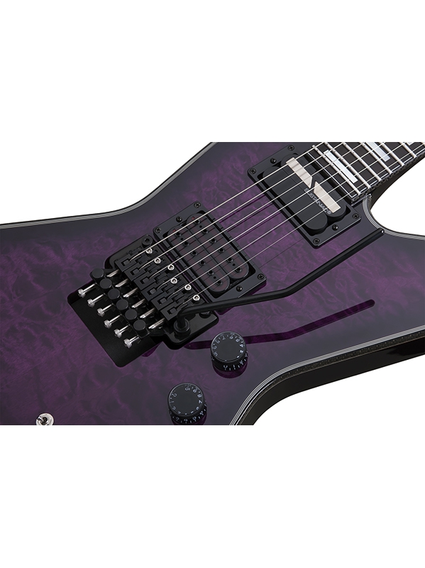 Schecter E-1 Fr S Special Edition 2h Sustainiac Fr Eb - Trans Purple Burst - Guitarra electrica metalica - Variation 2