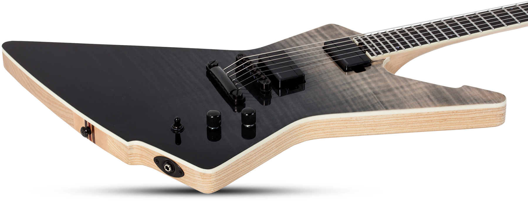 Schecter E-1 Sls Elite 2h Fishman Fluence Modern Ht Eb - Black Fade Burst - Guitarra electrica metalica - Variation 1