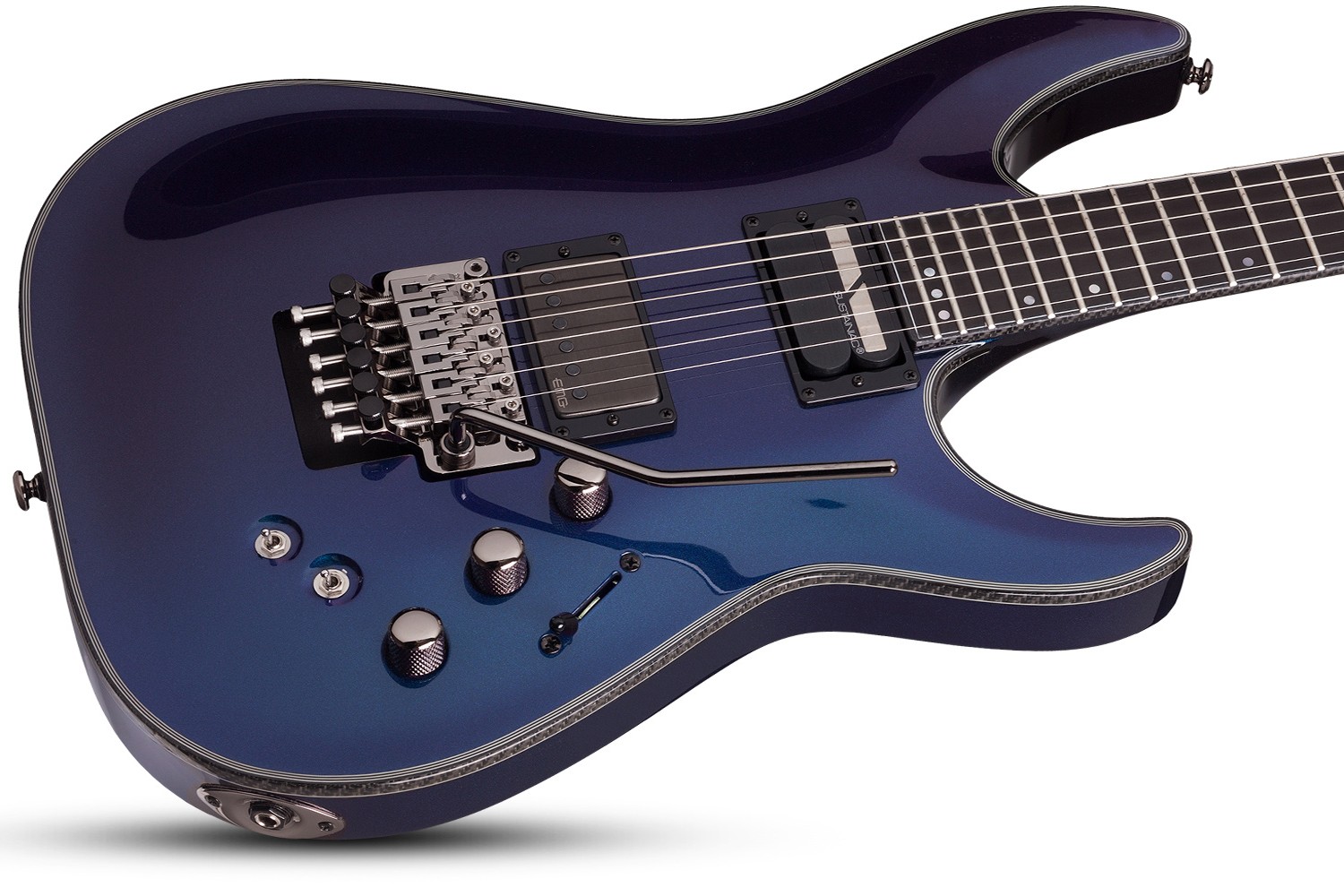 Schecter Hellraiser Hybrid C-1 Frs 2h Emg Sustainiac Eb - Ultra Violet - Guitarra eléctrica con forma de str. - Variation 1