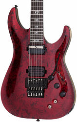 Guitarra eléctrica con forma de str. Schecter C-1 FR S Apocalypse Sustainiac - Red reign