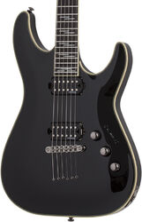 Guitarra eléctrica con forma de str. Schecter C-1 Blackjack - Black