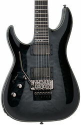 Guitarra electrica para zurdos Schecter Hellraiser Hybrid C-1 FR Zurdo - Trans. black burst