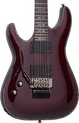 Guitarra electrica para zurdos Schecter Hellraiser C-1 FR LH Zurdo - Black cherry