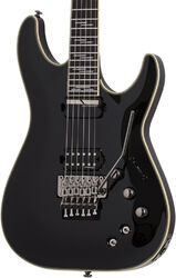 Guitarra eléctrica con forma de str. Schecter C-1 FR S Blackjack - Black