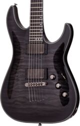 Guitarra eléctrica con forma de str. Schecter Hellraiser Hybrid C-1 - Trans. black burst