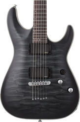 Guitarra eléctrica con forma de str. Schecter C-1 Platinum - See through black satin