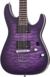 Guitarra eléctrica con forma de str. Schecter C-1 Platinum - Satin purple burst
