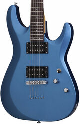 Guitarra eléctrica con forma de str. Schecter C-6 Deluxe - Satin metallic light blue