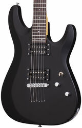 Guitarra eléctrica con forma de str. Schecter C-6 Deluxe - Satin black